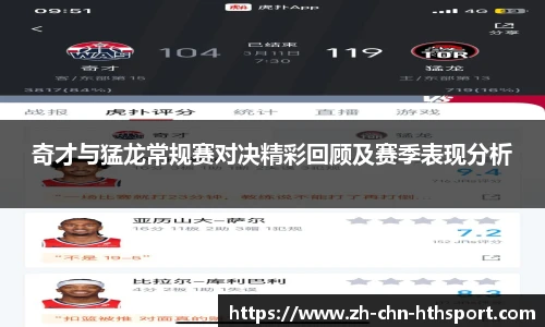奇才与猛龙常规赛对决精彩回顾及赛季表现分析
